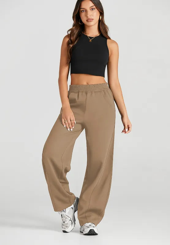 Elastic Waist Sweatpants with Pockets – Trendsi | ClozArt