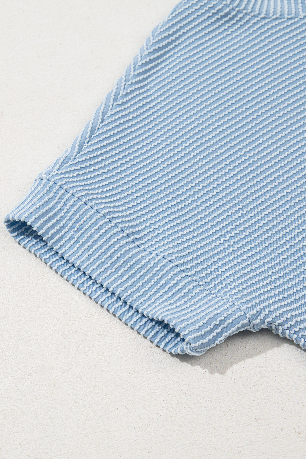 Myosotis Plain Corded Mock Neck T Shirt – Shewin | ClozArt