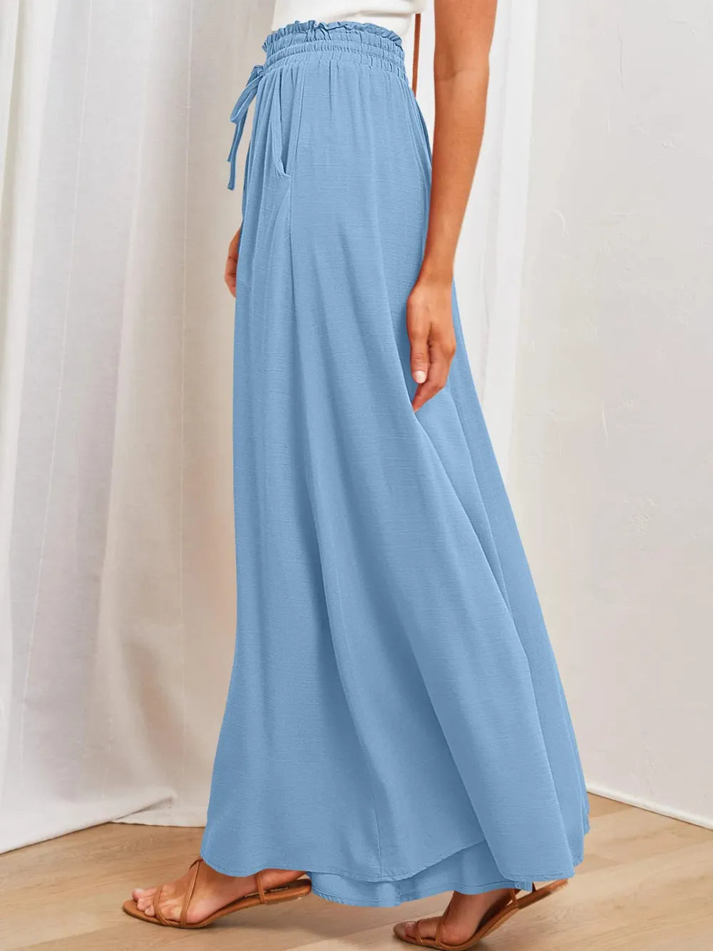 Wide Leg Pants with Pockets – Trendsi | ClozArt