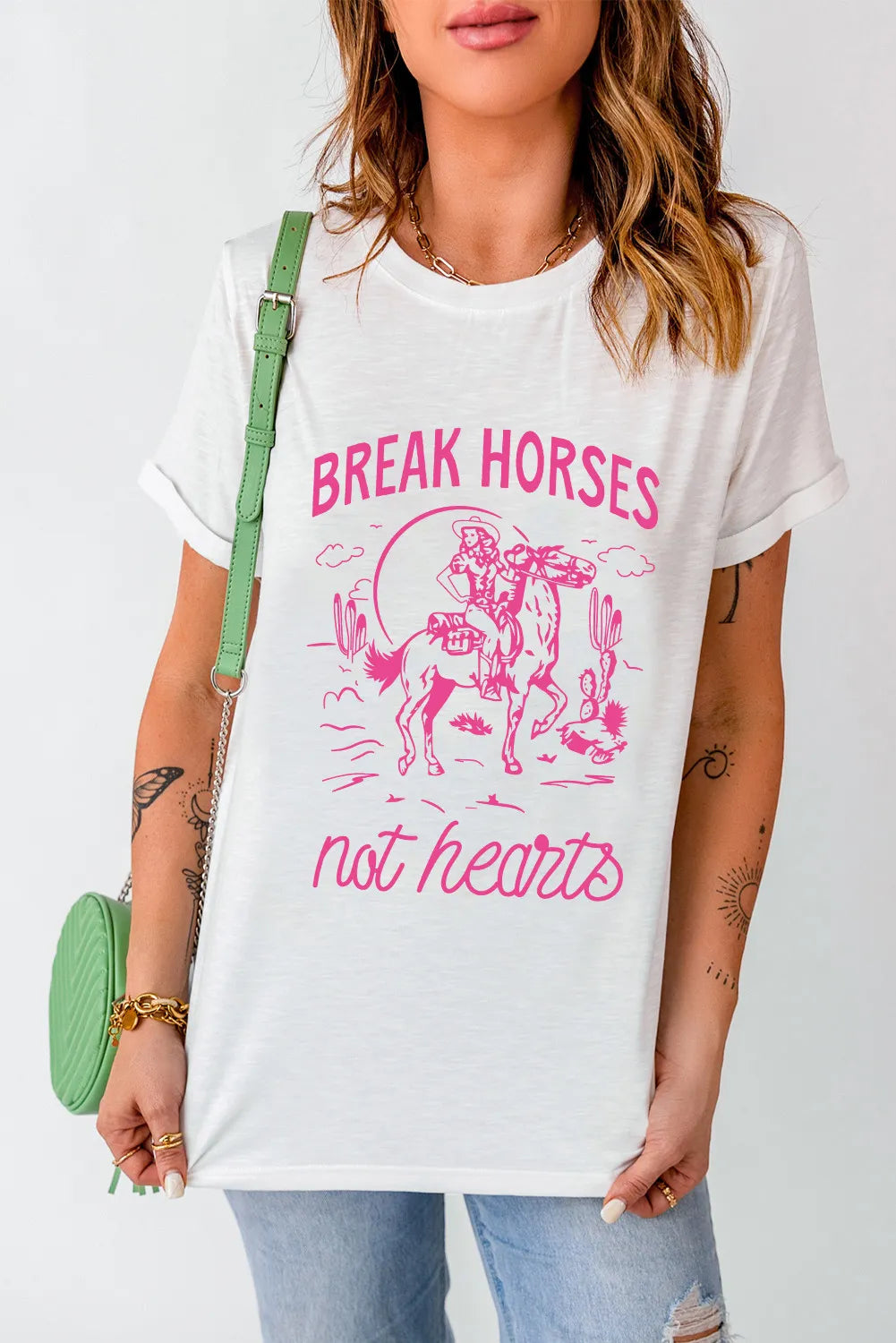 Graphic Round Neck Short Sleeve T-Shirt – Trendsi | ClozArt