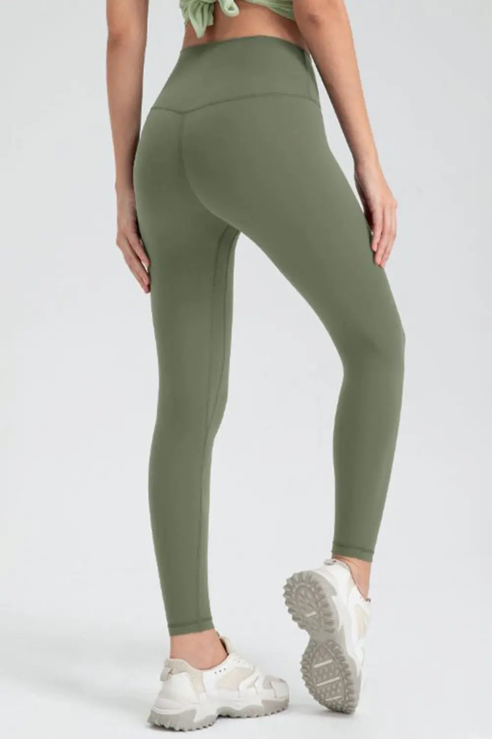 Wide Waistband Slim Fit Active Leggings – Trendsi | ClozArt
