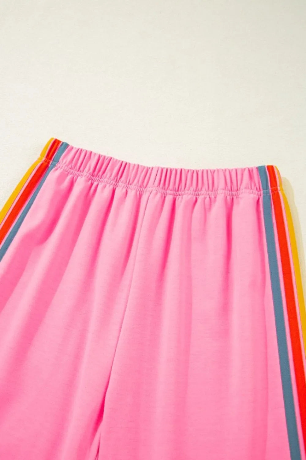 Contrast Striped Elastic Waist Active Pants – Trendsi | ClozArt