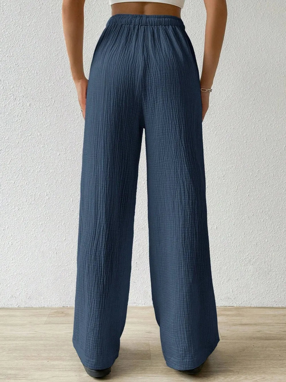 Drawstring Wide Leg Pants – Trendsi | ClozArt