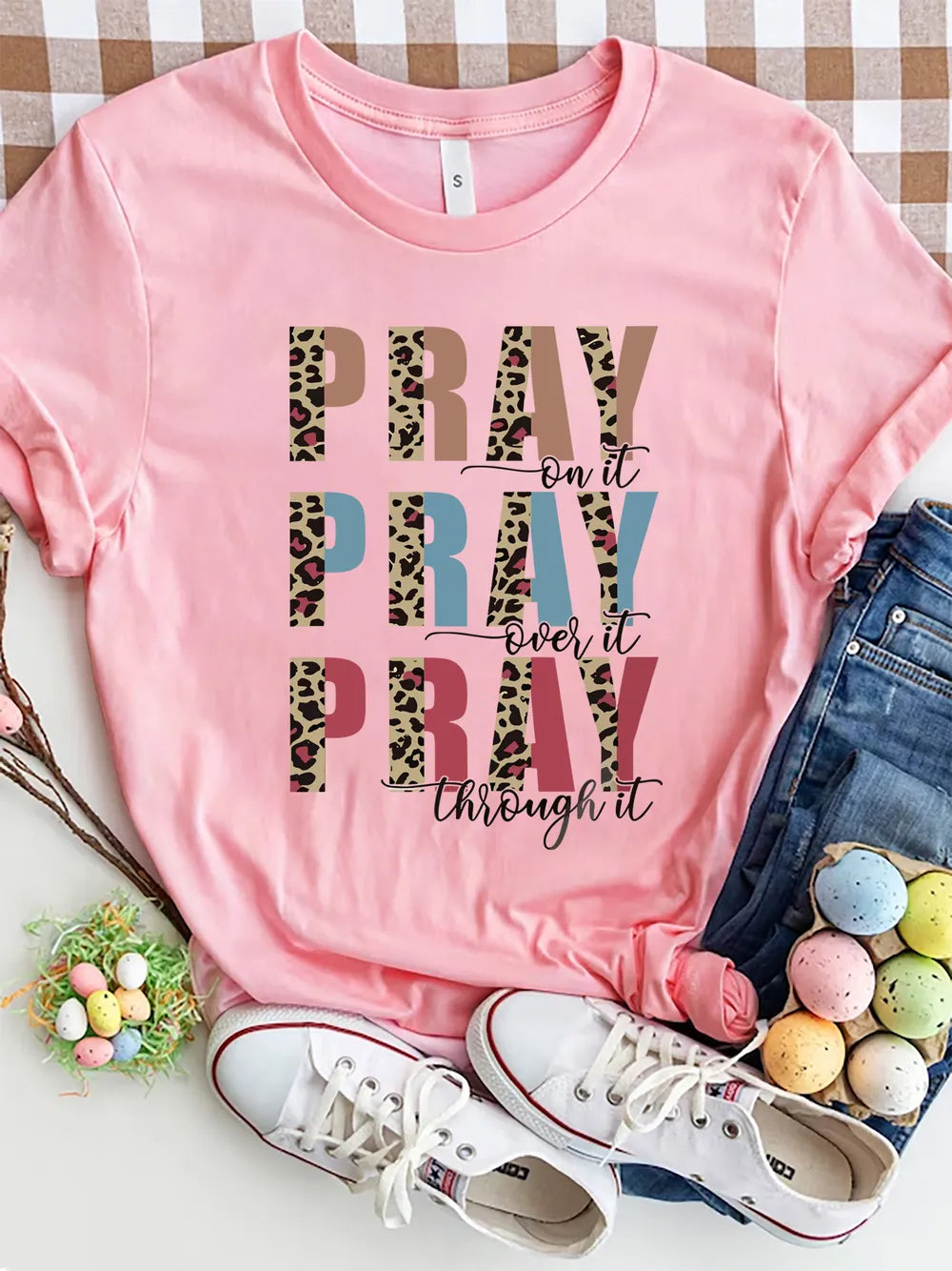Letter Graphic Round Neck Short Sleeve T-Shirt – Trendsi | ClozArt
