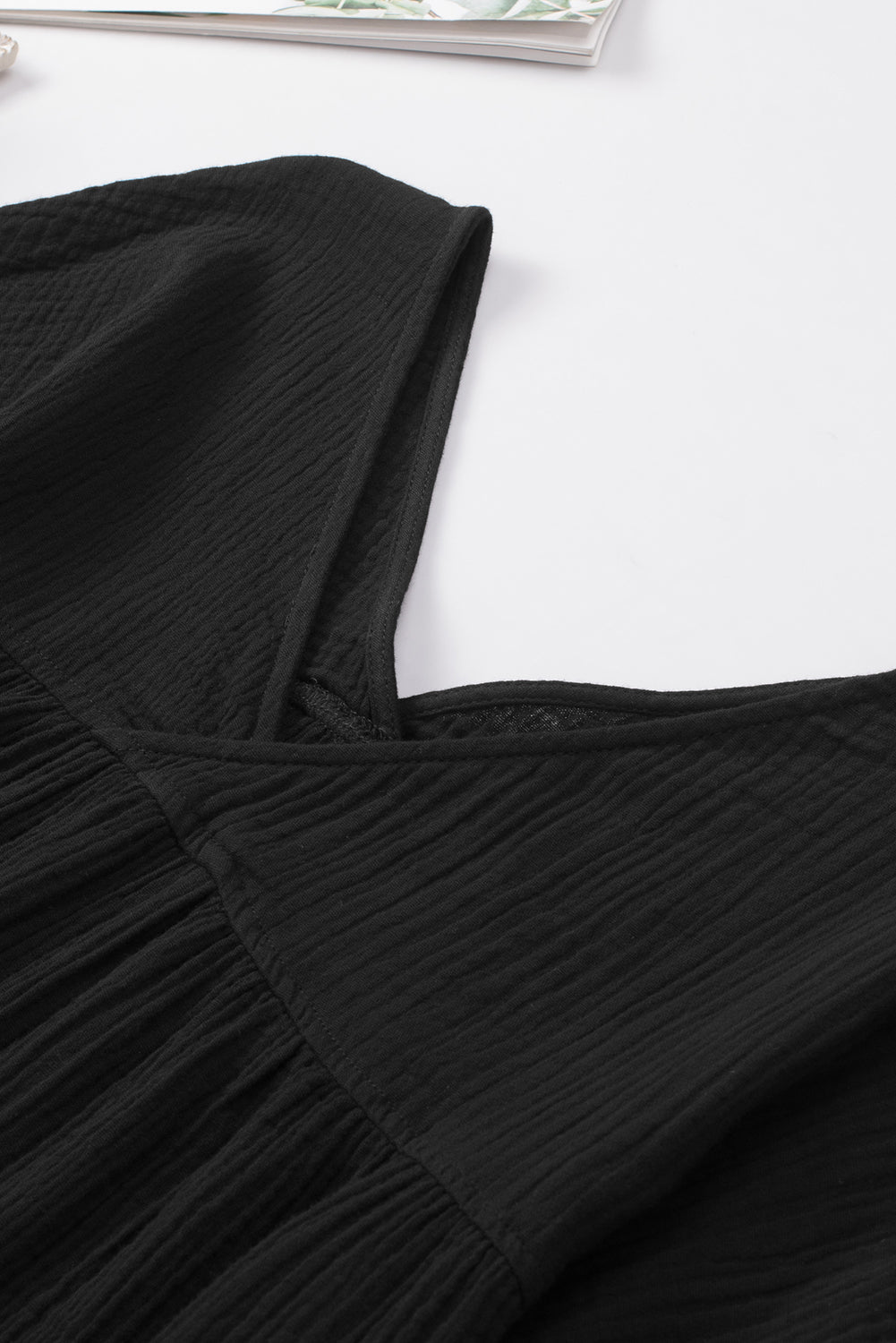 Dropped Shoulder V-Neck Blouse – Trendsi | ClozArt