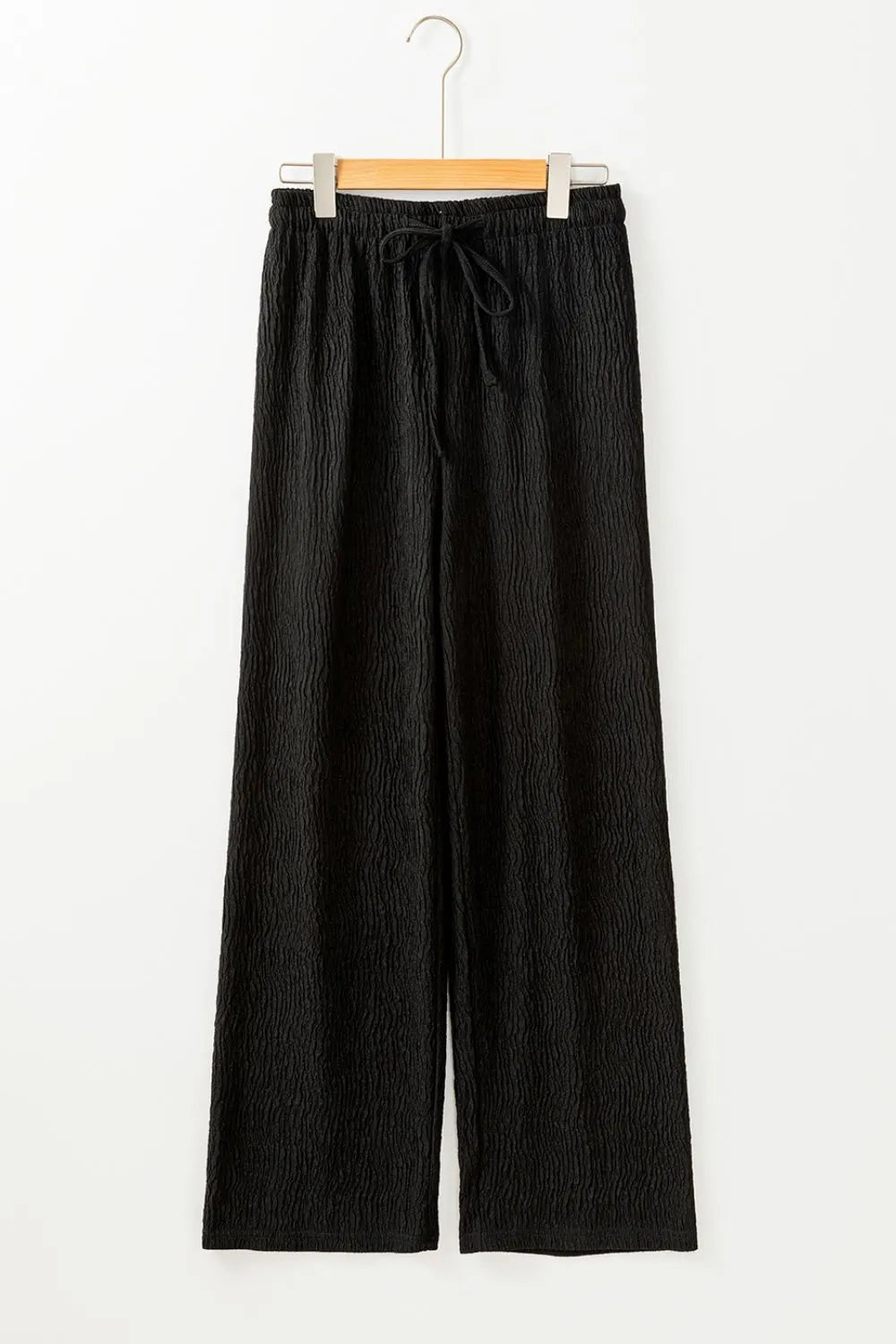 Textured Drawstring Straight Pants – Trendsi | ClozArt