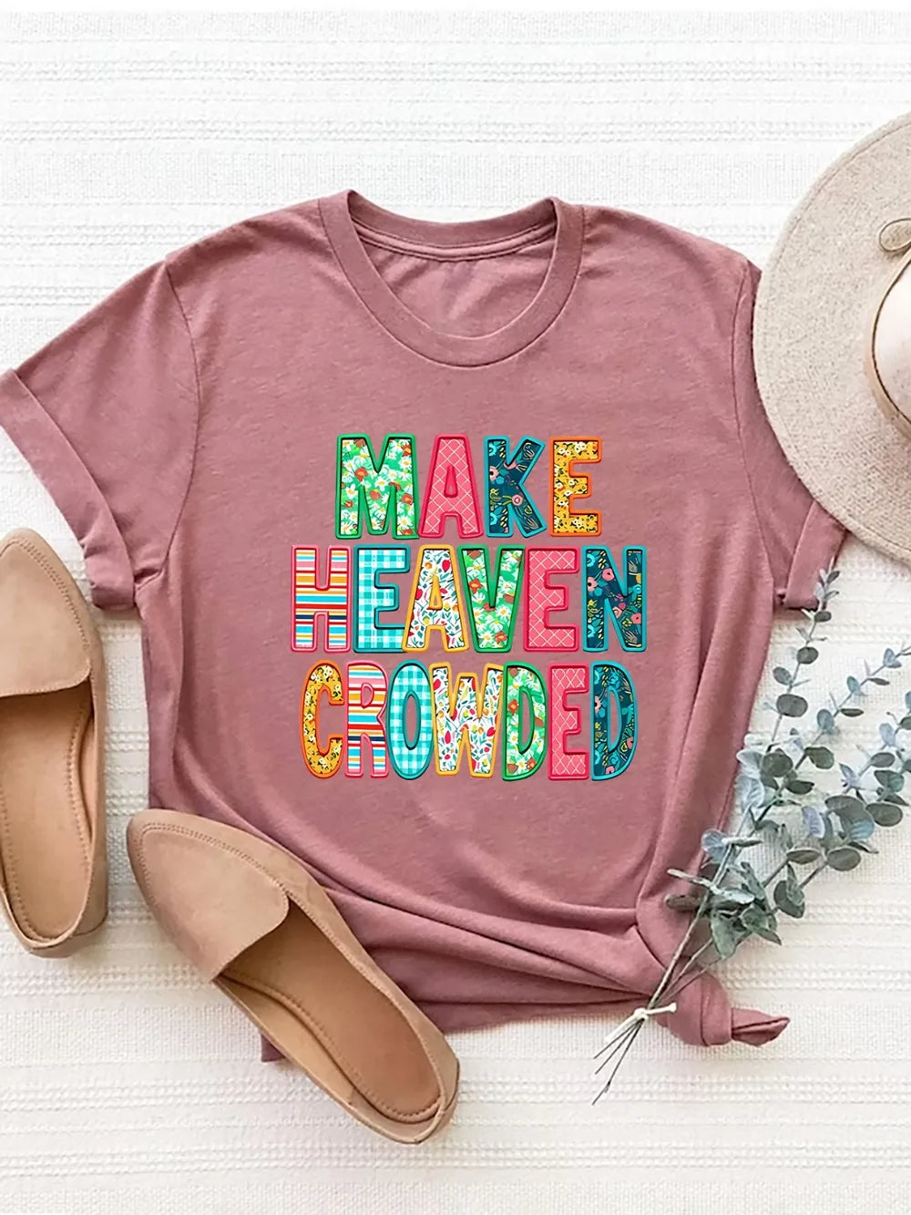 Letter Round Neck Short Sleeve T-Shirt – Trendsi | ClozArt