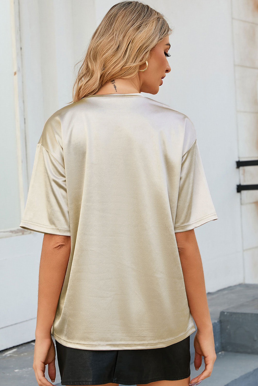 Round Neck Dropped Shoulder Top – Trendsi | ClozArt