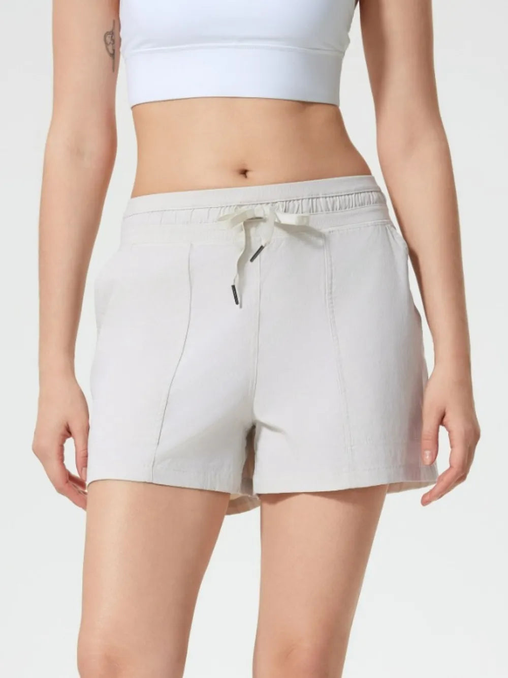 Millennia Drawstring Active Shorts with Pockets – Trendsi | ClozArt