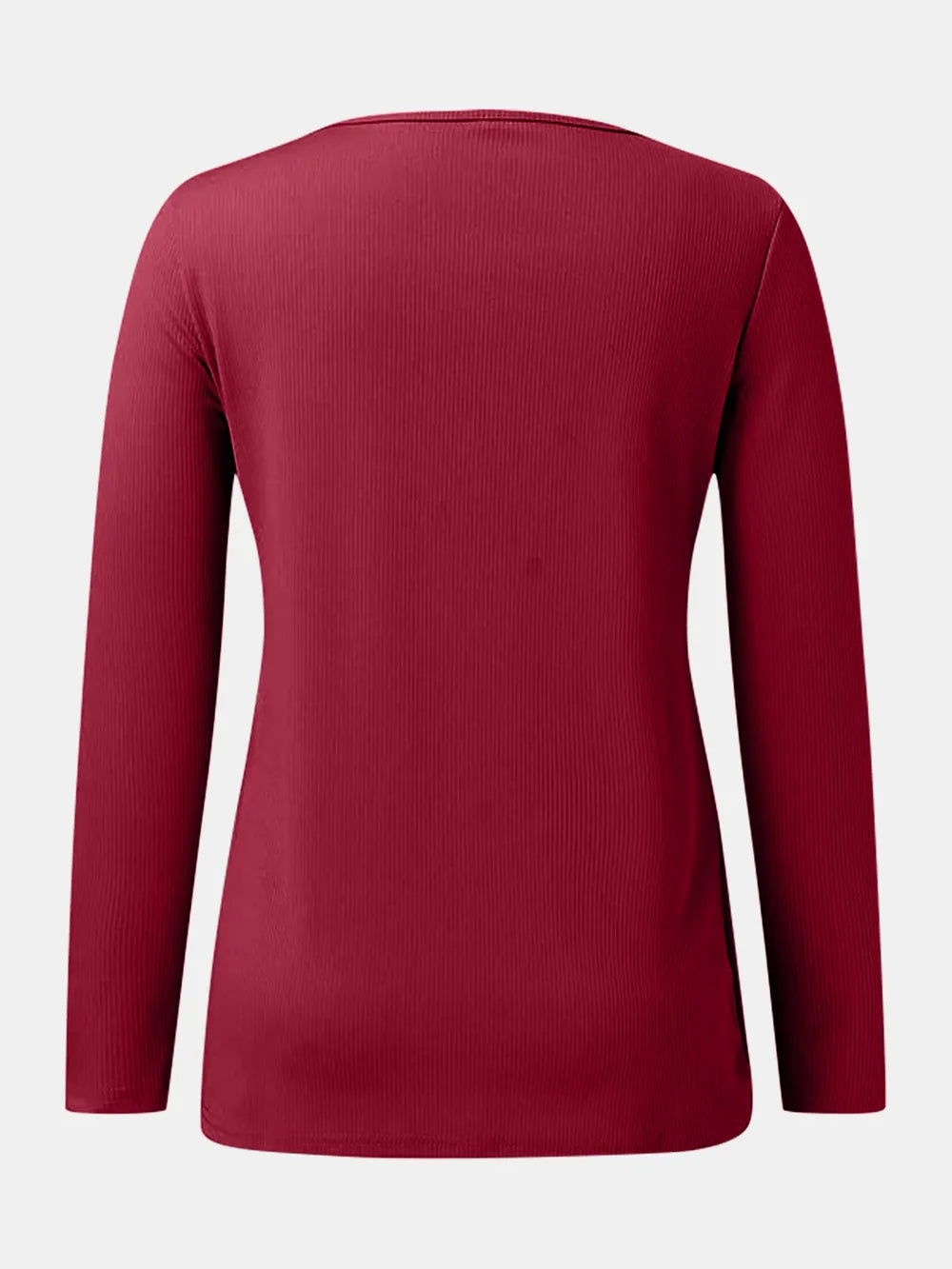 Full Size Scoop Neck Long Sleeve T-Shirt – Trendsi | ClozArt