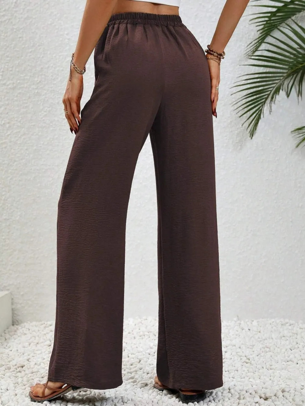 Wide Leg Drawstring Pants – Trendsi | ClozArt