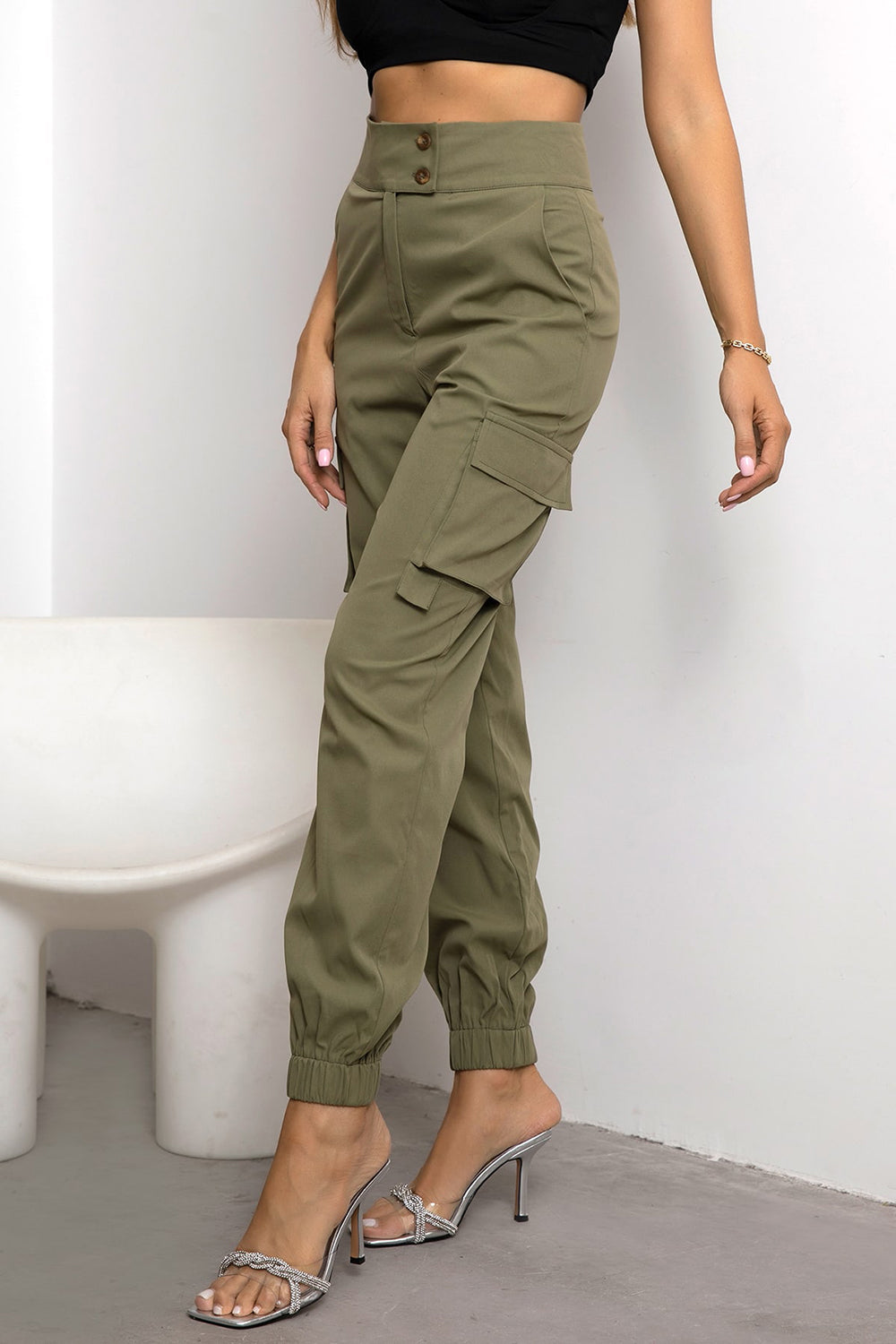 High Waist Cargo Pants – Trendsi | ClozArt