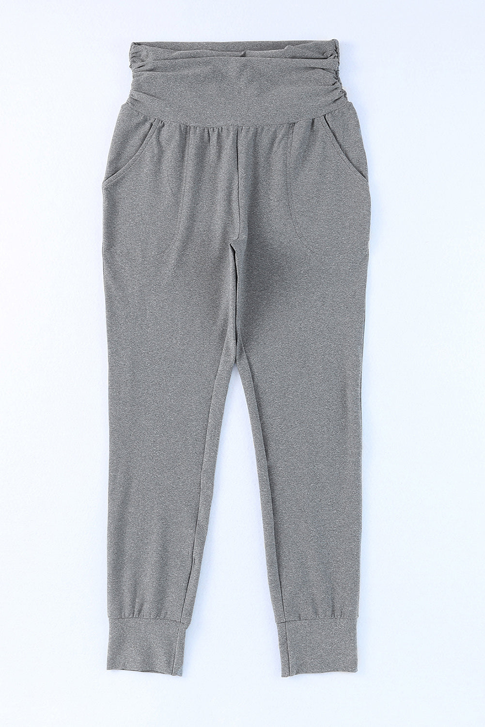 High-Rise Wide Waistband Joggers – Trendsi | ClozArt