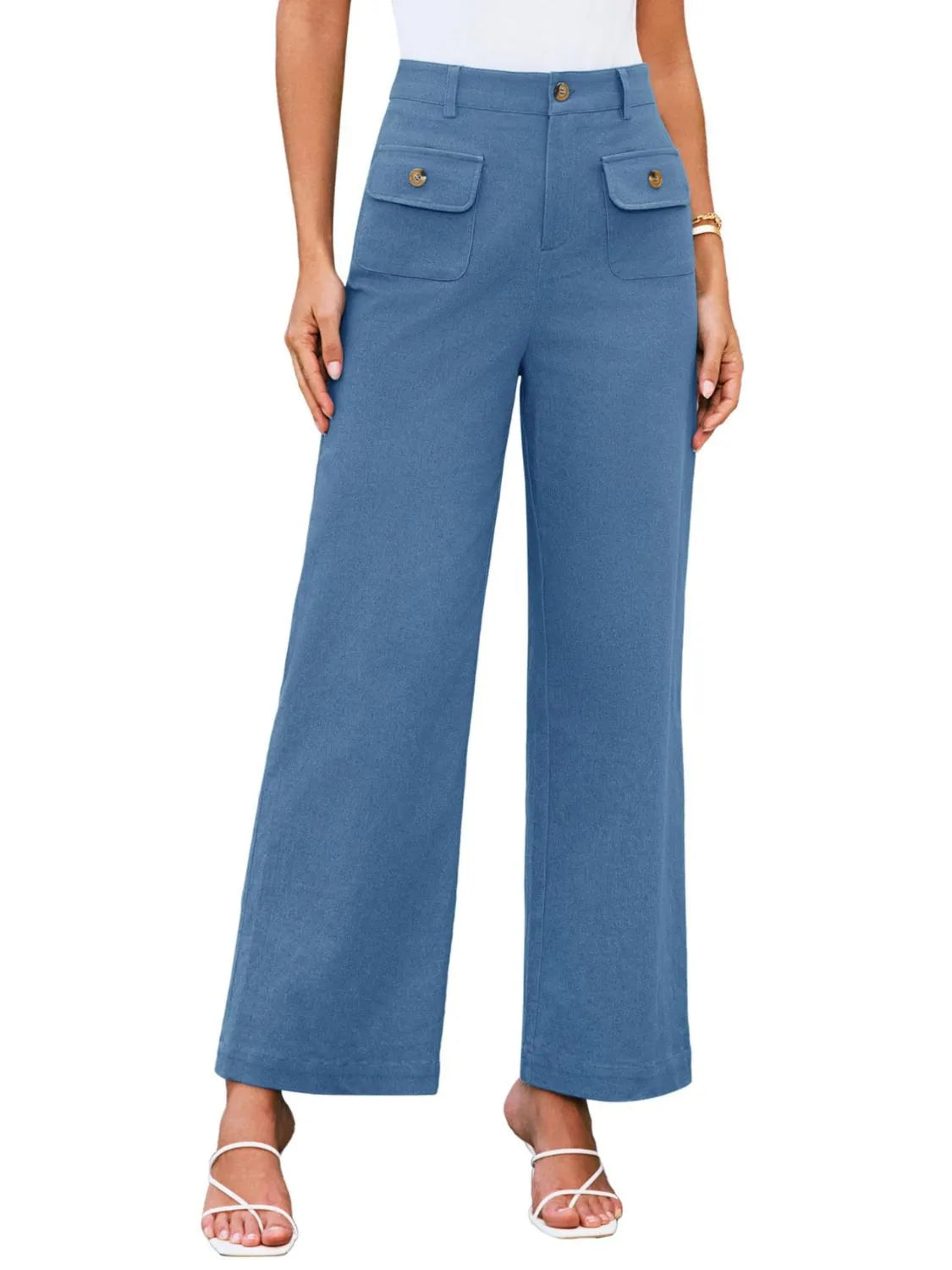 High Waist Wide Leg Pants – Trendsi | ClozArt