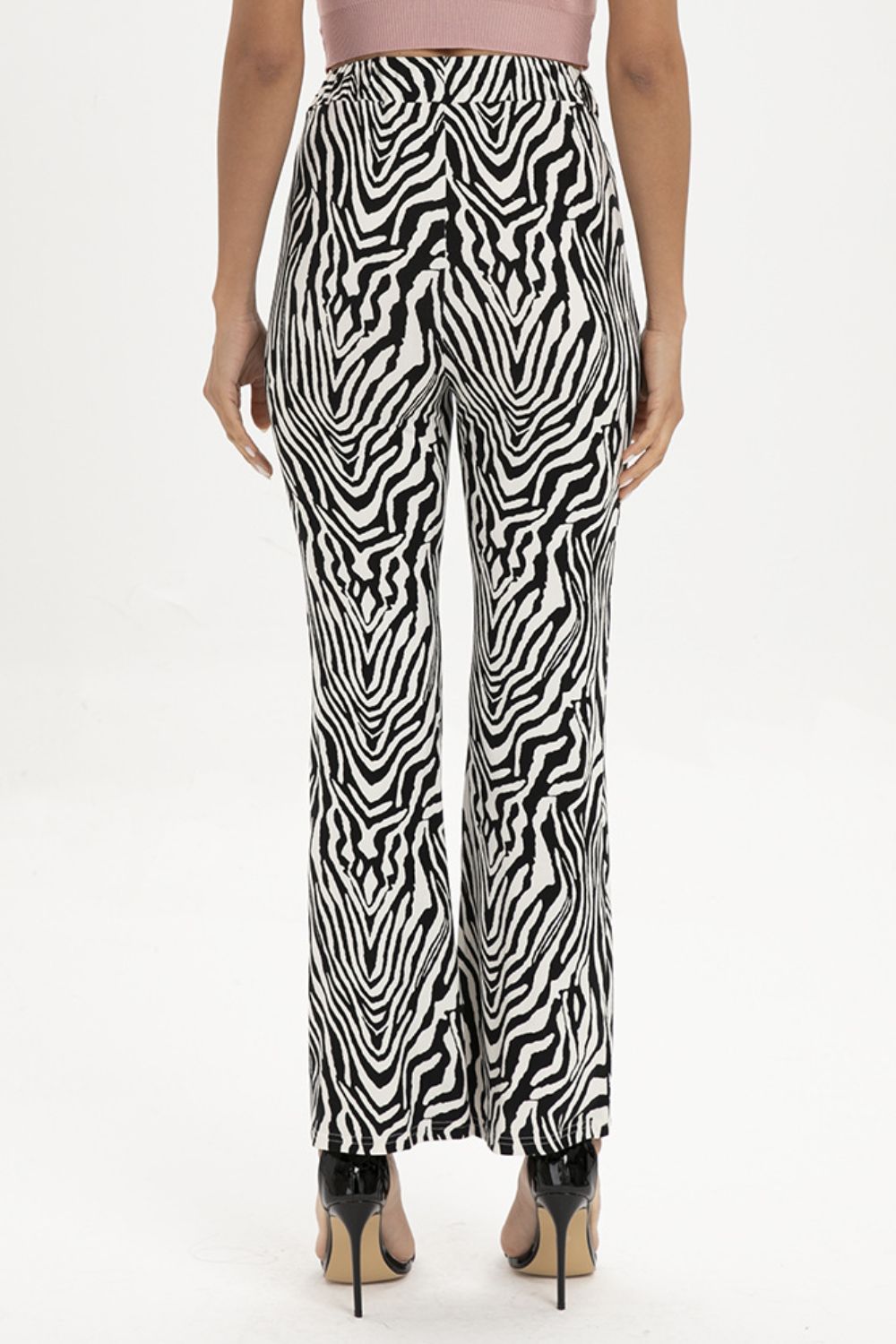 Zebra Print Straight Leg Pants – Trendsi | ClozArt