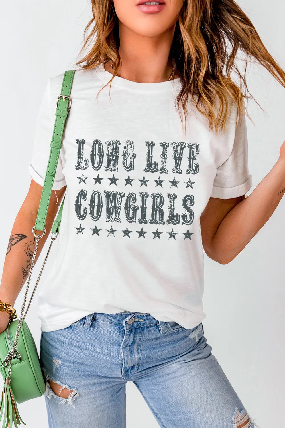 Letter Graphic Round Neck Short Sleeve T-Shirt – Trendsi | ClozArt