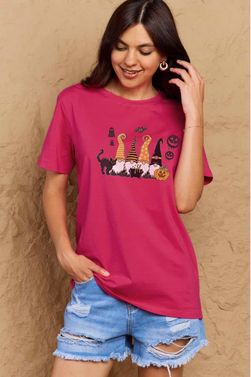 Simply Love Full Size Halloween Theme Graphic Cotton T-Shirt – Trendsi | ClozArt