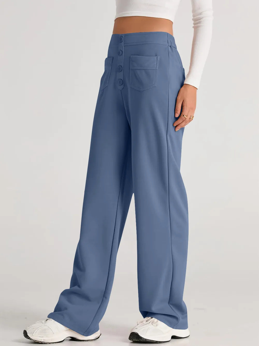 High Waist Wide Leg Pants – Trendsi | ClozArt