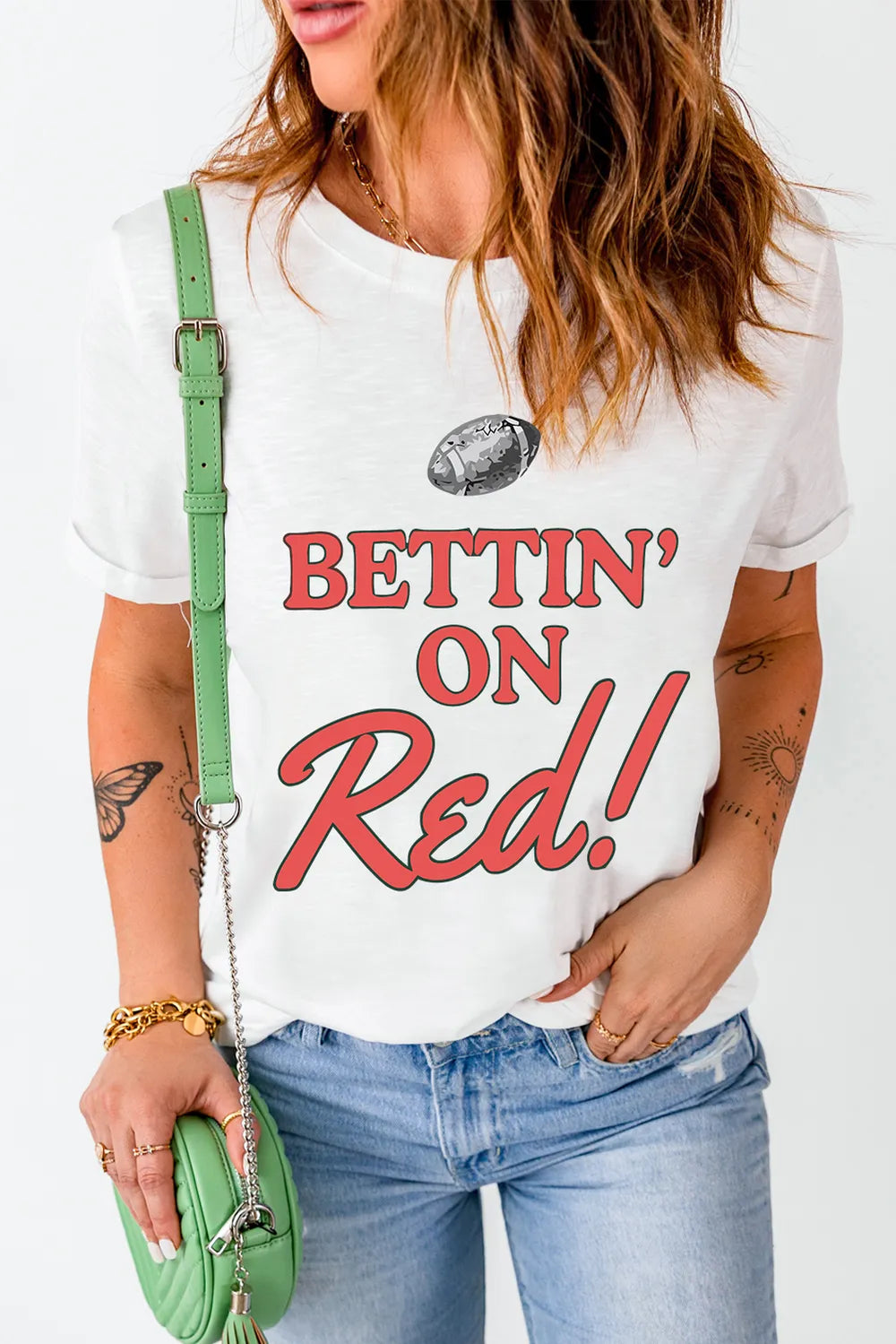 Letter Graphic Round Neck Short Sleeve T-Shirt – Trendsi | ClozArt