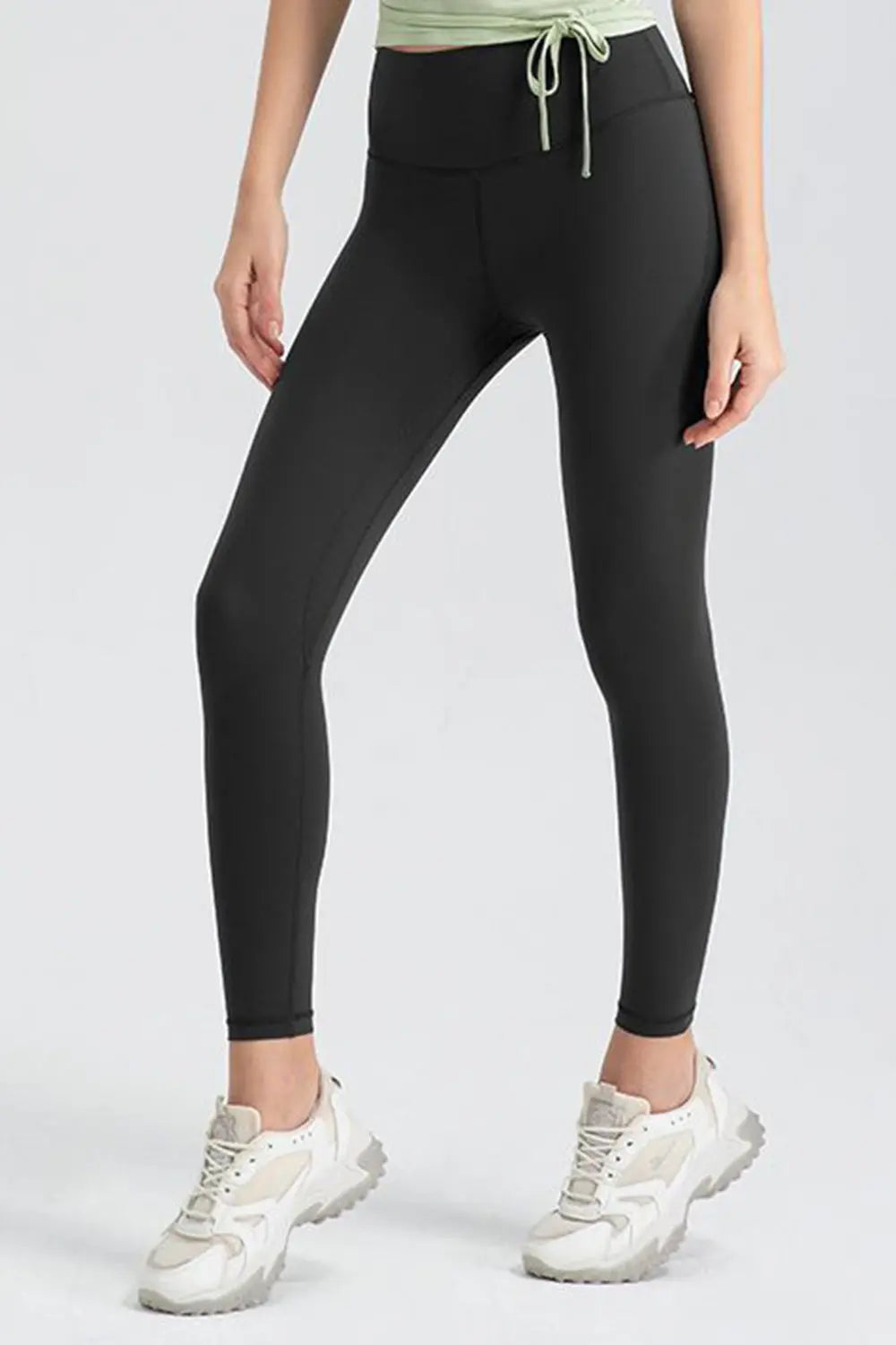 Wide Waistband Slim Fit Active Leggings – Trendsi | ClozArt
