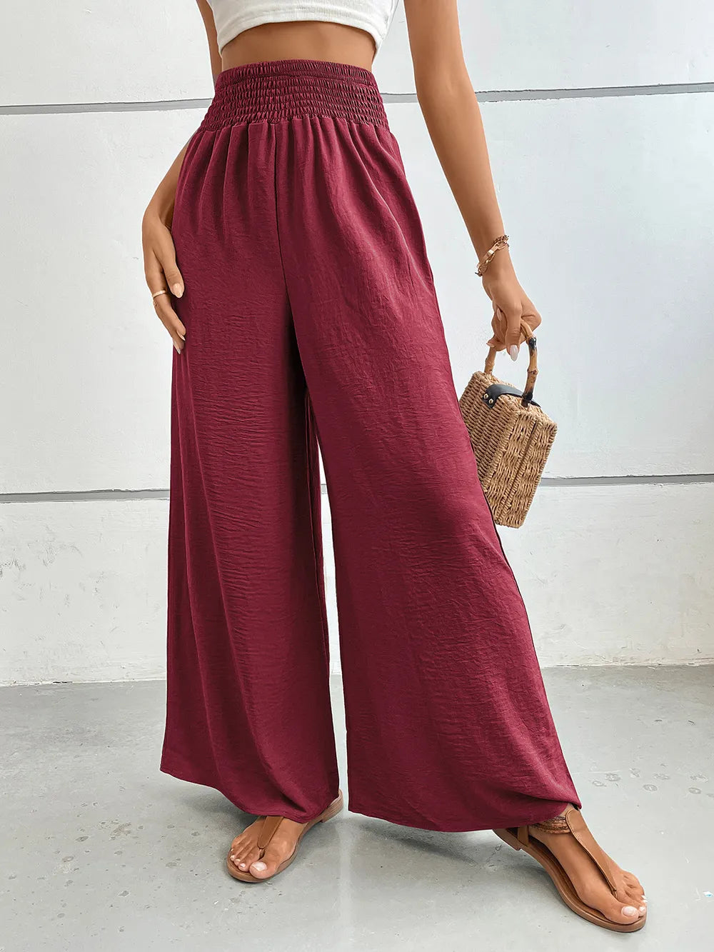 Perfee Wide Leg Pants with Pockets – Trendsi | ClozArt