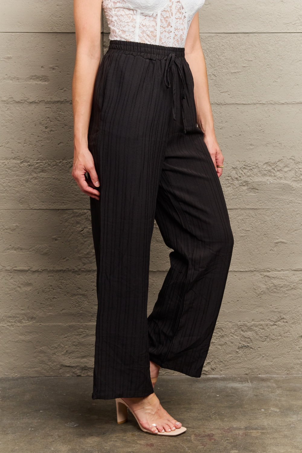 Perfee Tie Waist Long Pants – Trendsi | ClozArt