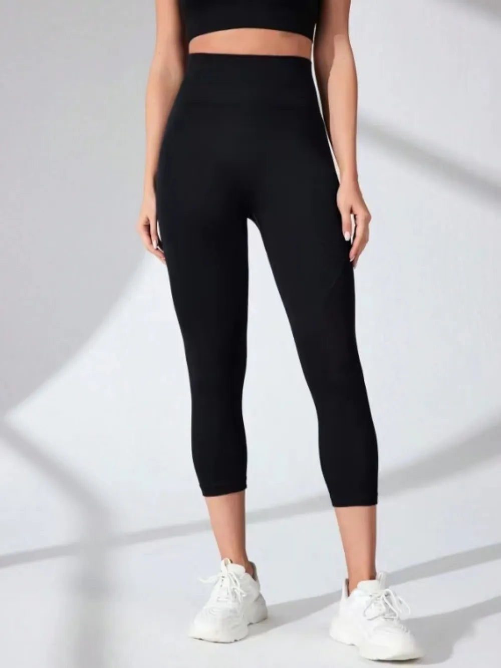 High Waist Cropped Active Leggings – Trendsi | ClozArt