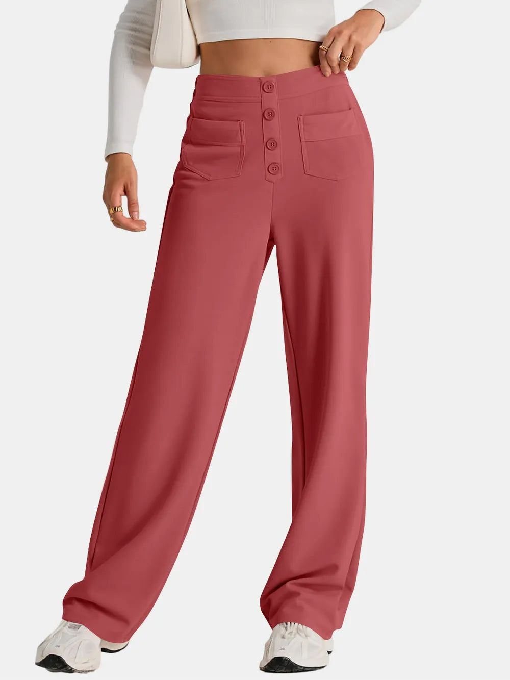 High Waist Wide Leg Pants – Trendsi | ClozArt