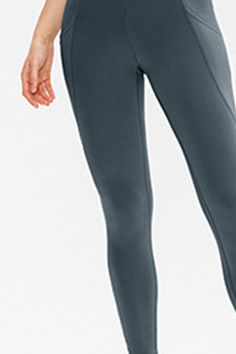 Slim Fit Long Active Leggings with Pockets – Trendsi | ClozArt