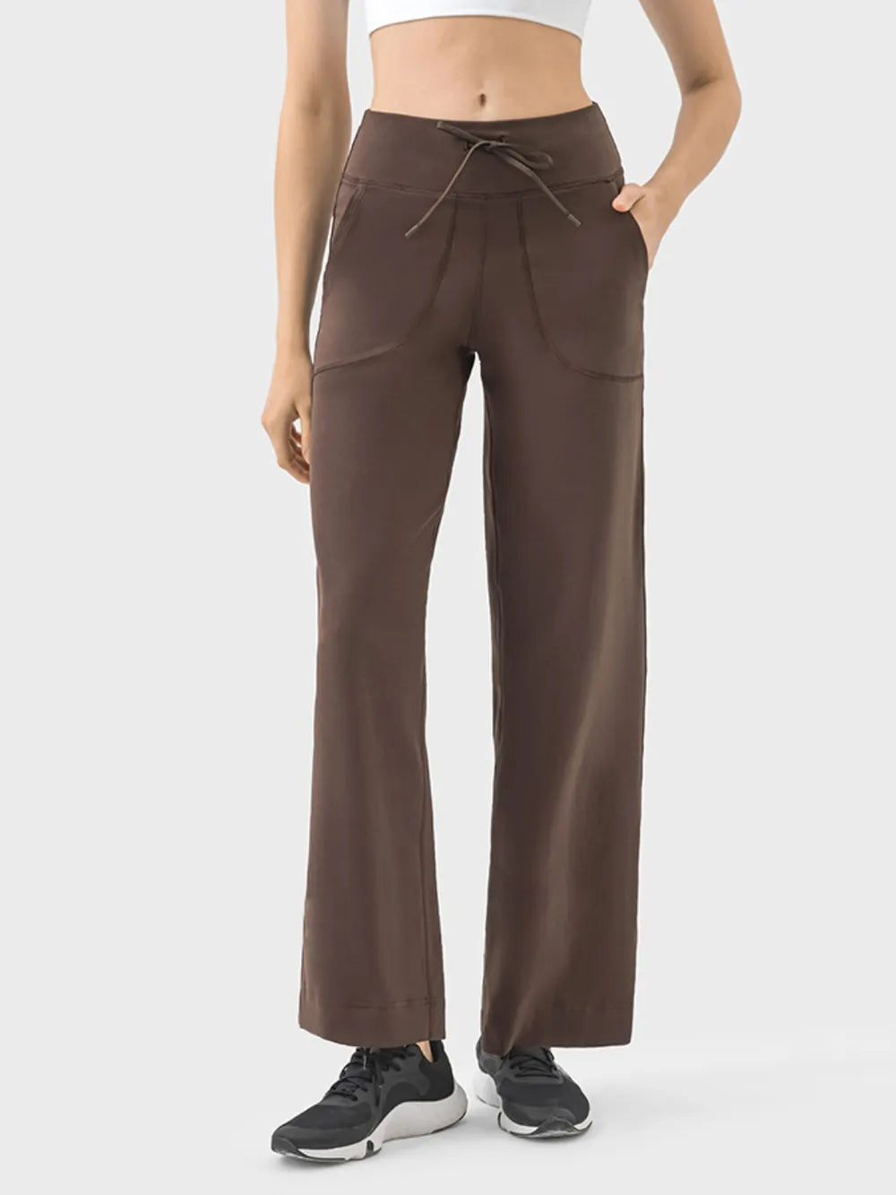 Millennia Drawstring Active Pants with Pockets – Trendsi | ClozArt