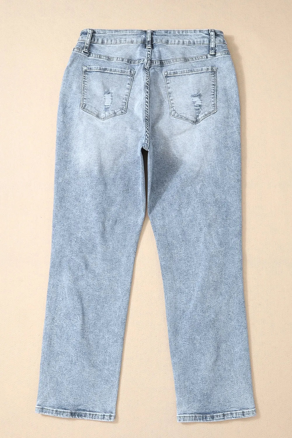 Distressed High Waist Jeans – Trendsi | ClozArt