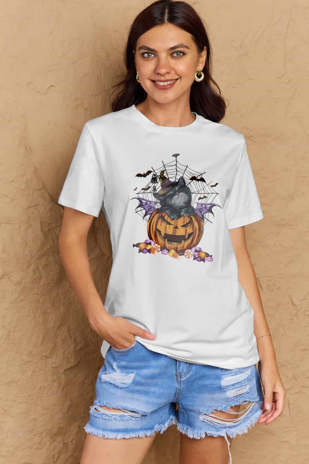 Simply Love Full Size Jack-O'-Lantern Graphic T-Shirt – Trendsi | ClozArt