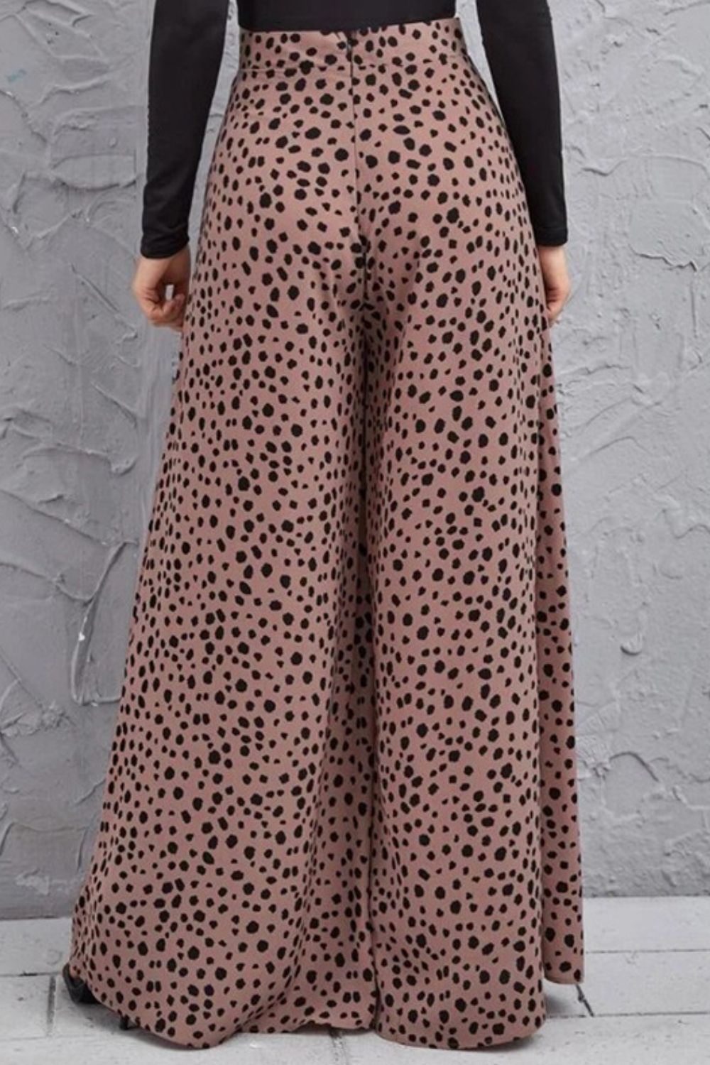 Animal Print High-Rise Culottes – Trendsi | ClozArt