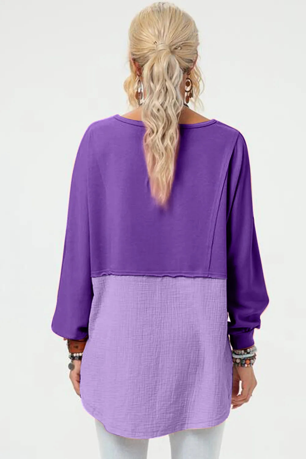Double Take Full Size Long Sleeve High-Low T-Shirt – Trendsi | ClozArt