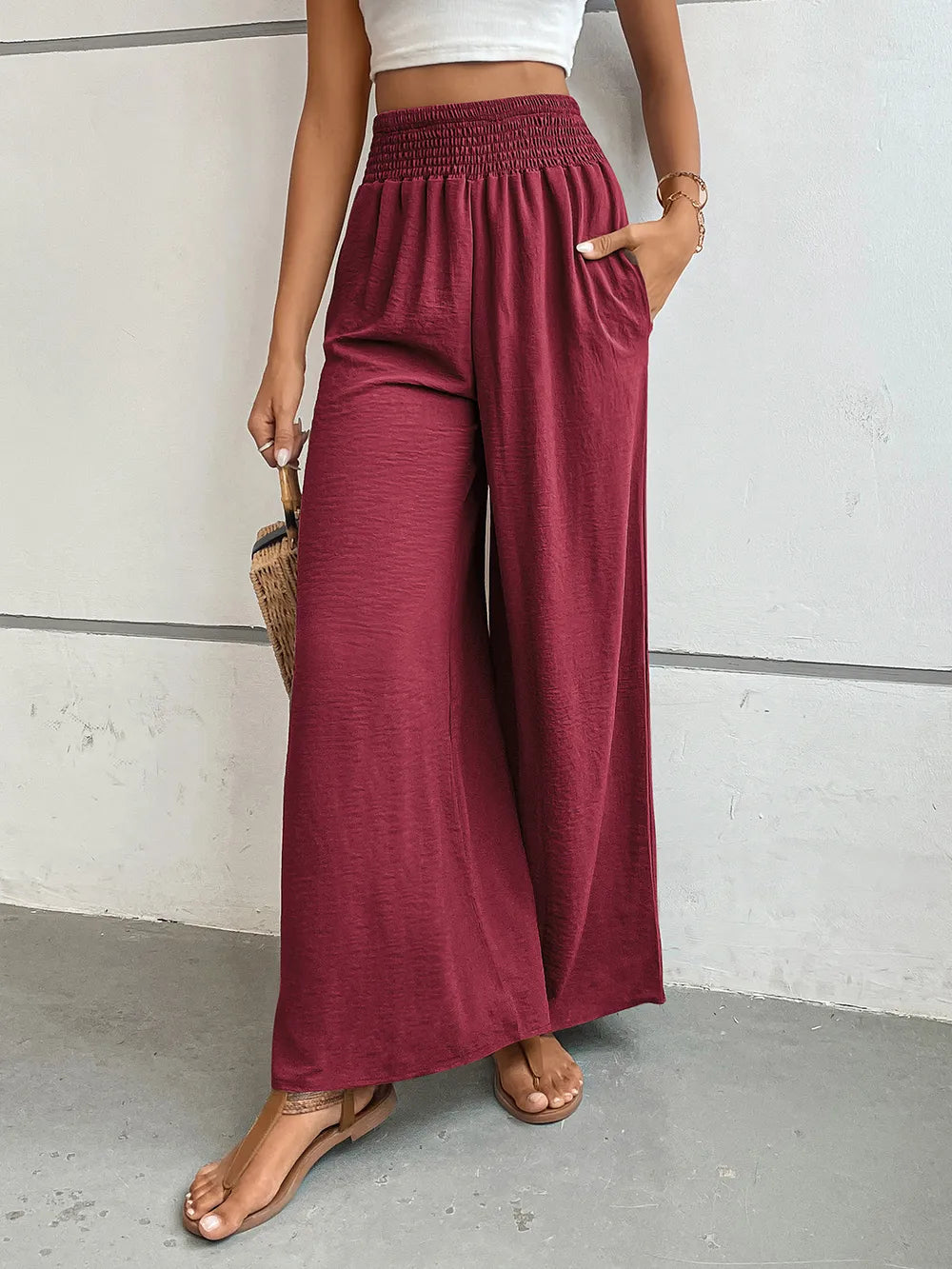 Perfee Wide Leg Pants with Pockets – Trendsi | ClozArt