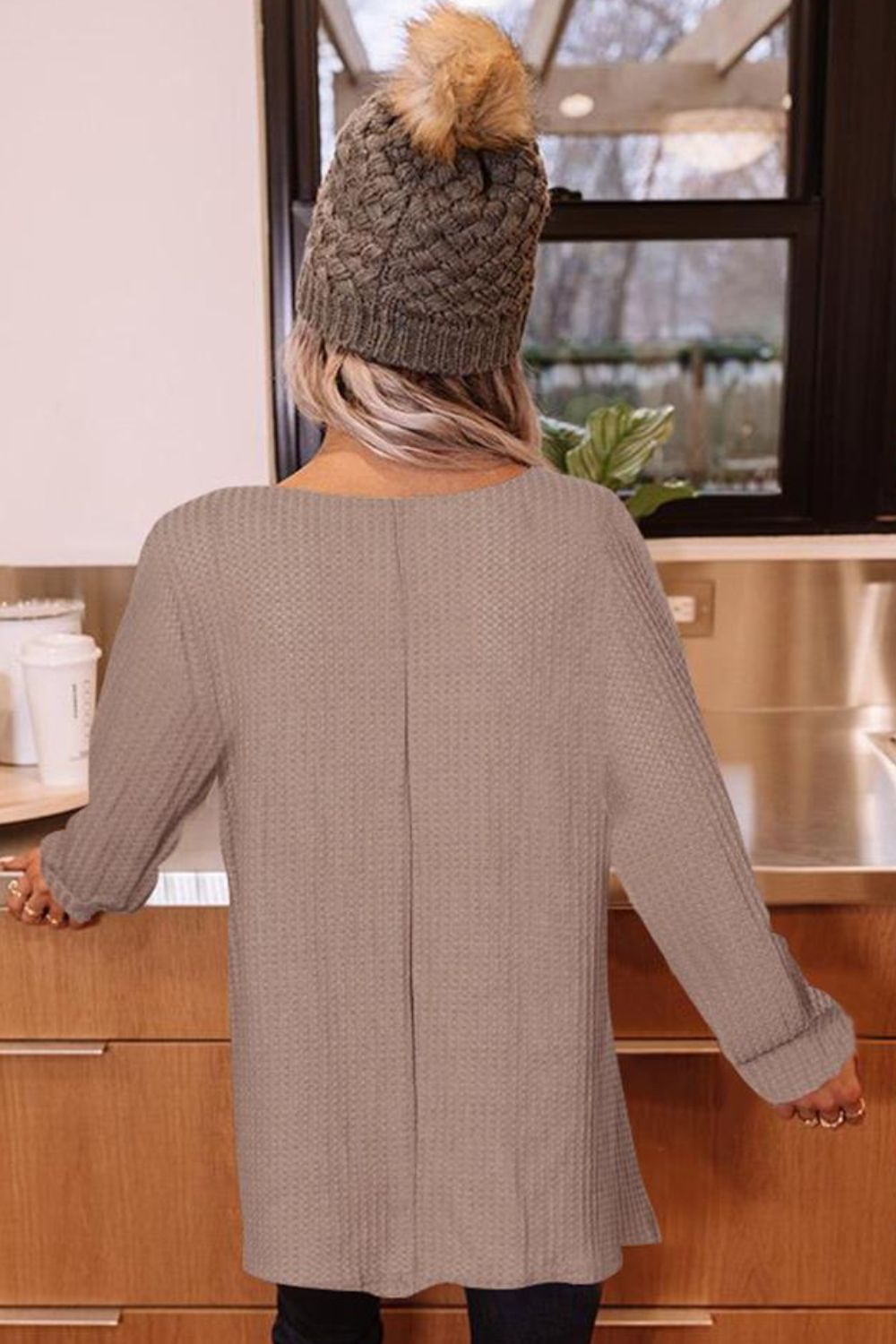 Buttoned Boat Neck Long Sleeve Blouse – Trendsi | ClozArt