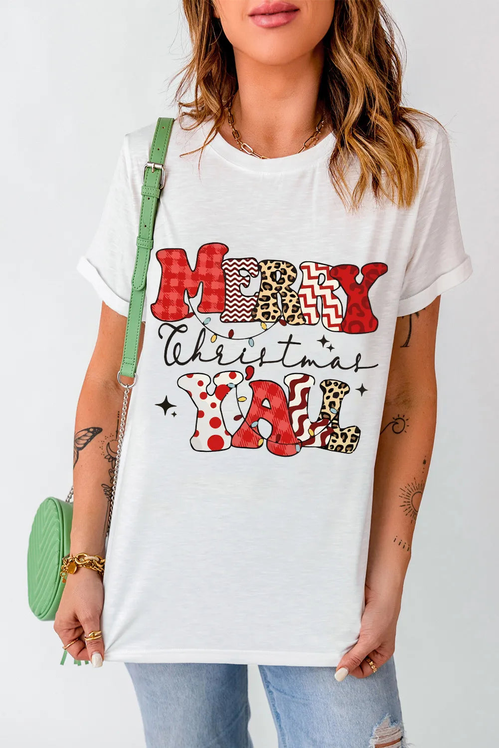 Letter Graphic Round Neck Short Sleeve T-Shirt – Trendsi | ClozArt