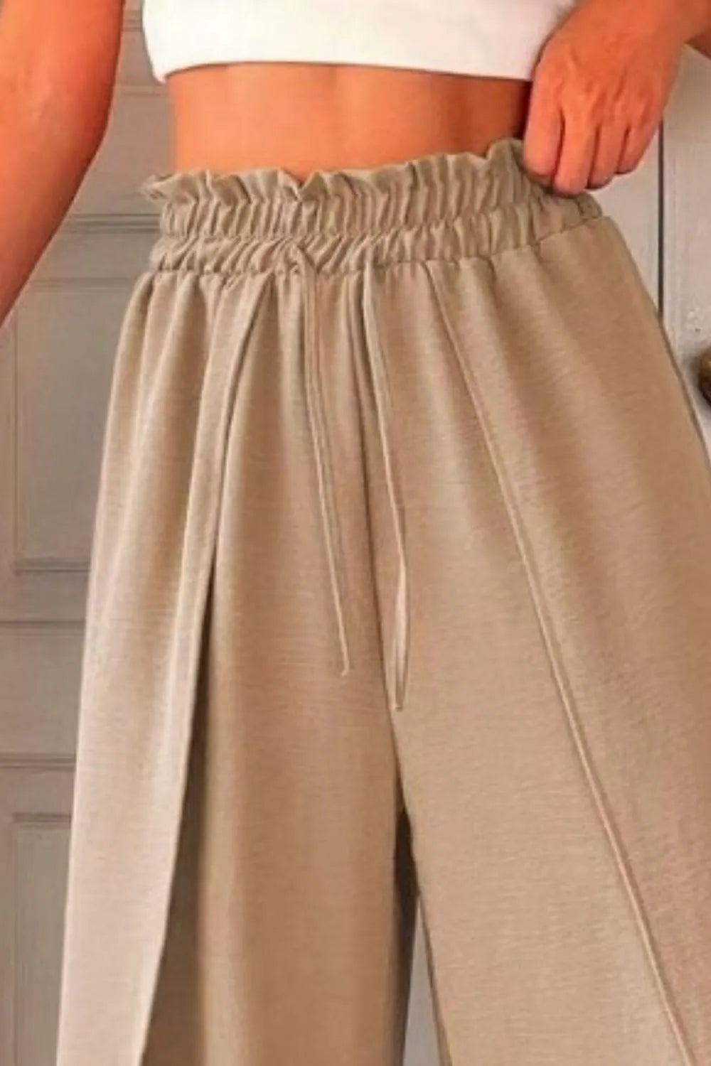 Slit Wide Leg Pants – Trendsi | ClozArt