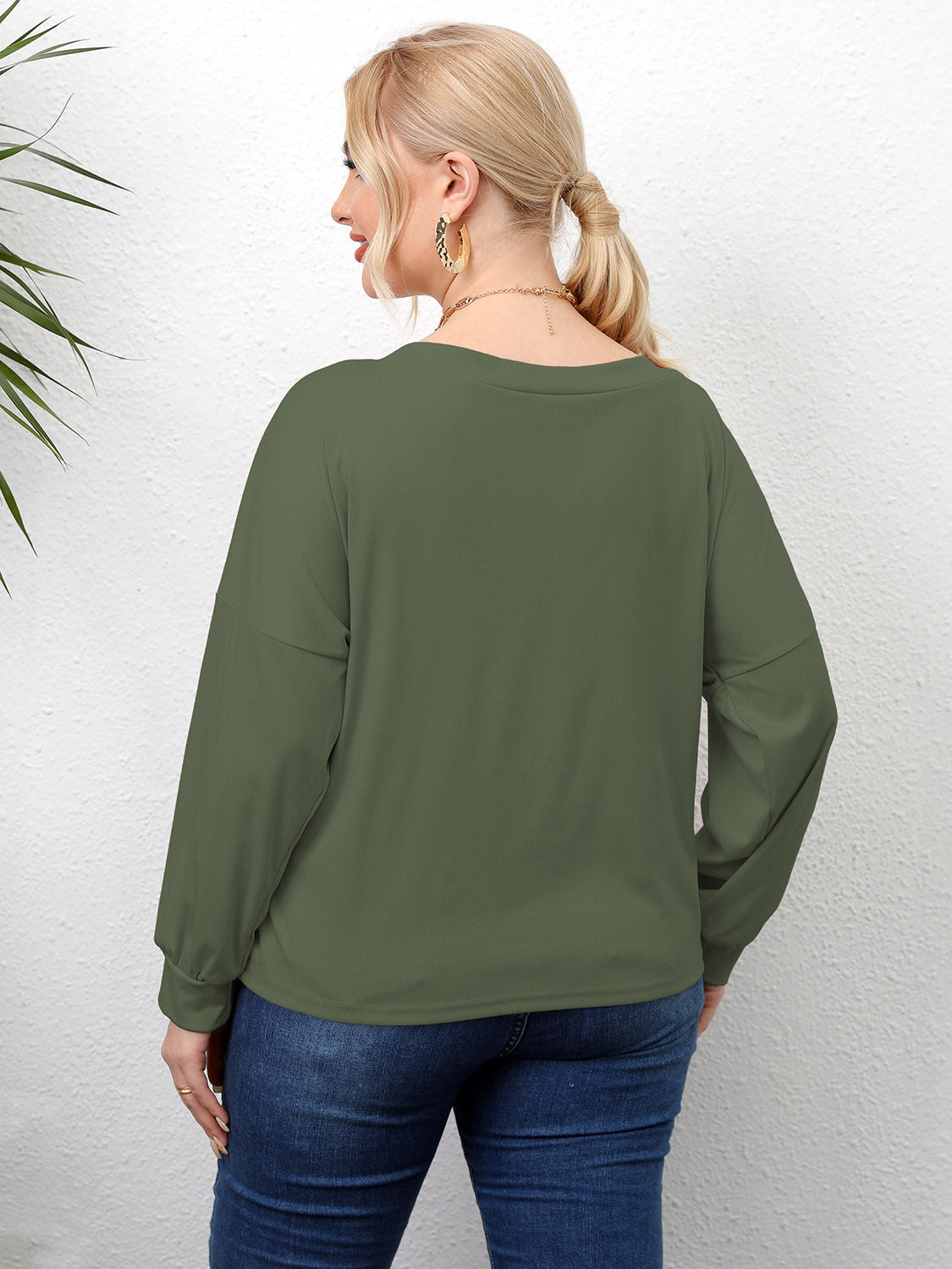 Plus Size Twisted Drop Shoulder T-Shirt – Trendsi | ClozArt