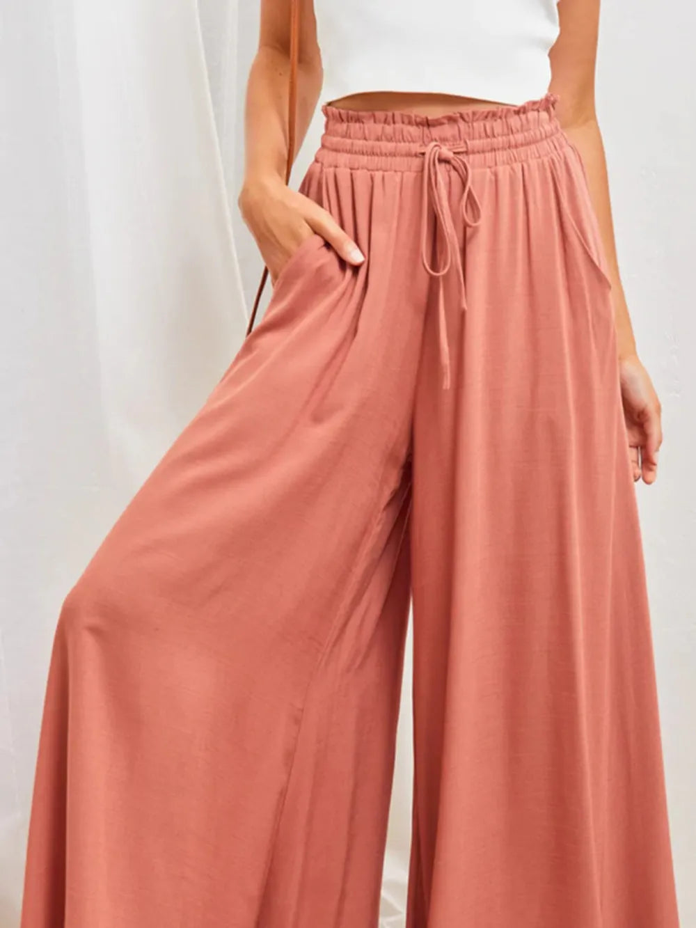 High Waist Wide Leg Pants – Trendsi | ClozArt