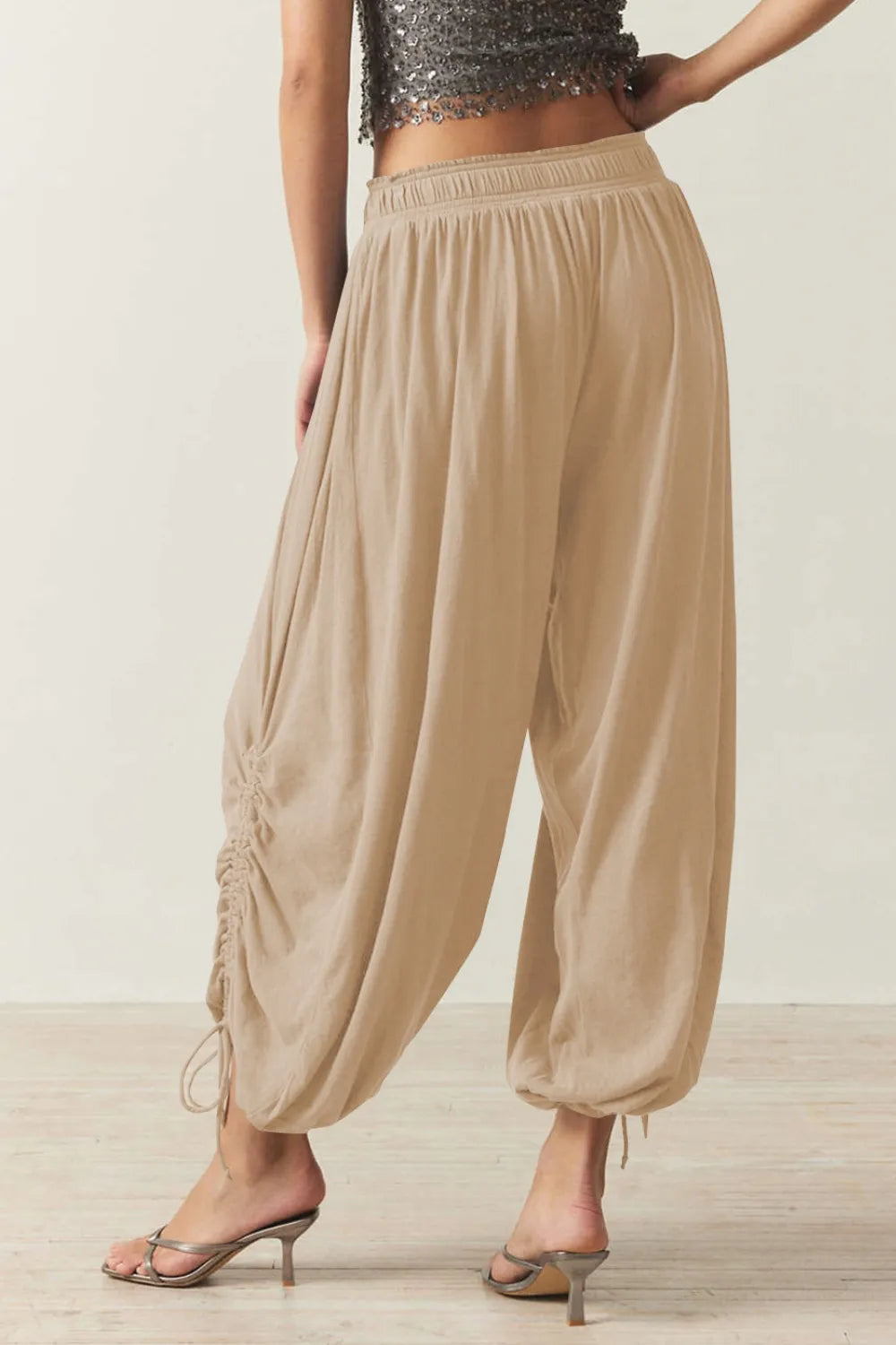 Drawstring Ruched Pants – Trendsi | ClozArt