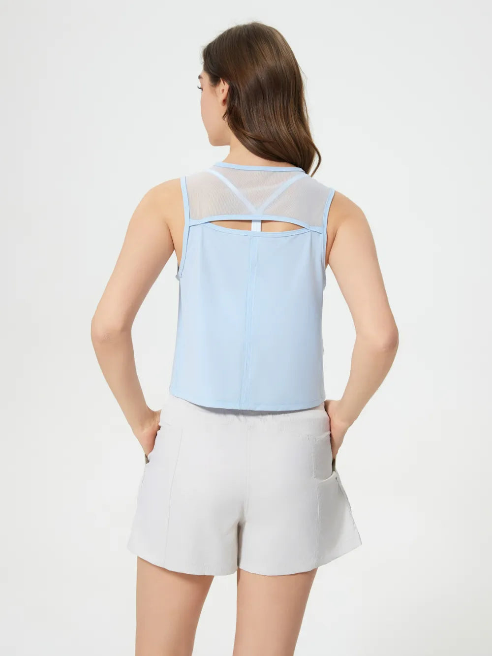 Millennia Round Neck Cropped Active Tank – Trendsi | ClozArt