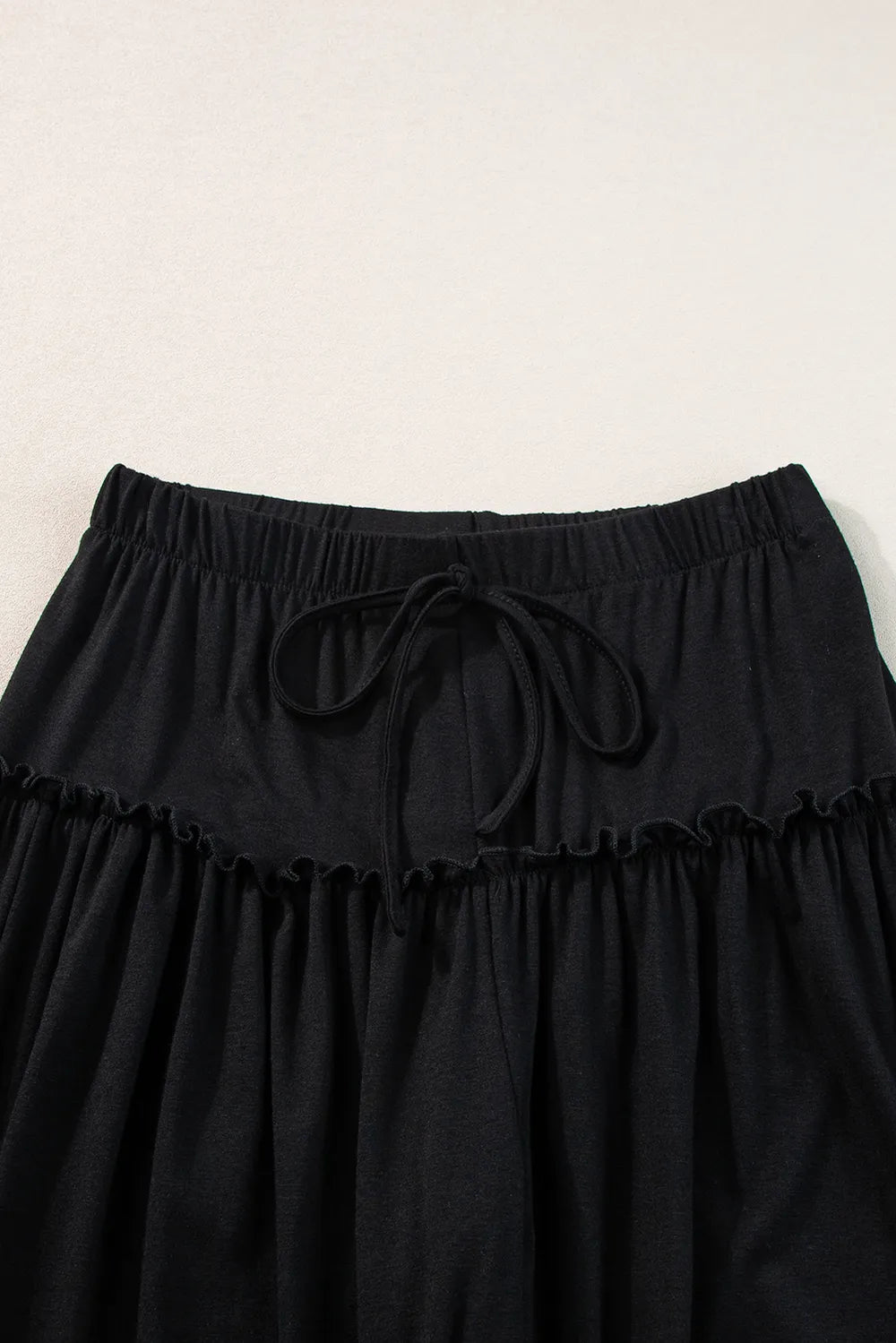 Tied Frill Ruched Bootcut Pants – Trendsi | ClozArt