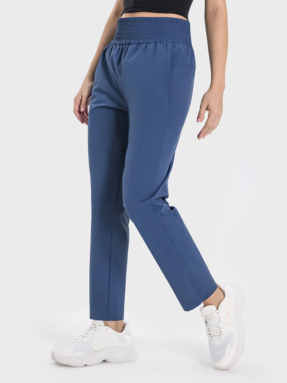 Millennia Pocketed High Waist Active Pants – Trendsi | ClozArt