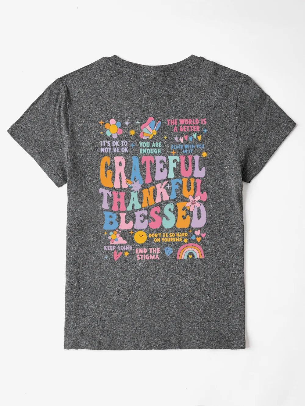Letter Graphic Round Neck Short Sleeve T-Shirt – Trendsi | ClozArt