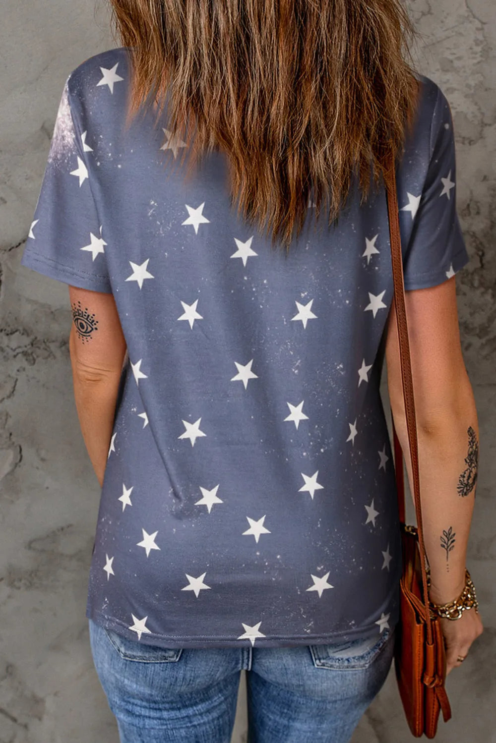 AMERICA Round Neck Short Sleeve T-Shirt – Trendsi | ClozArt