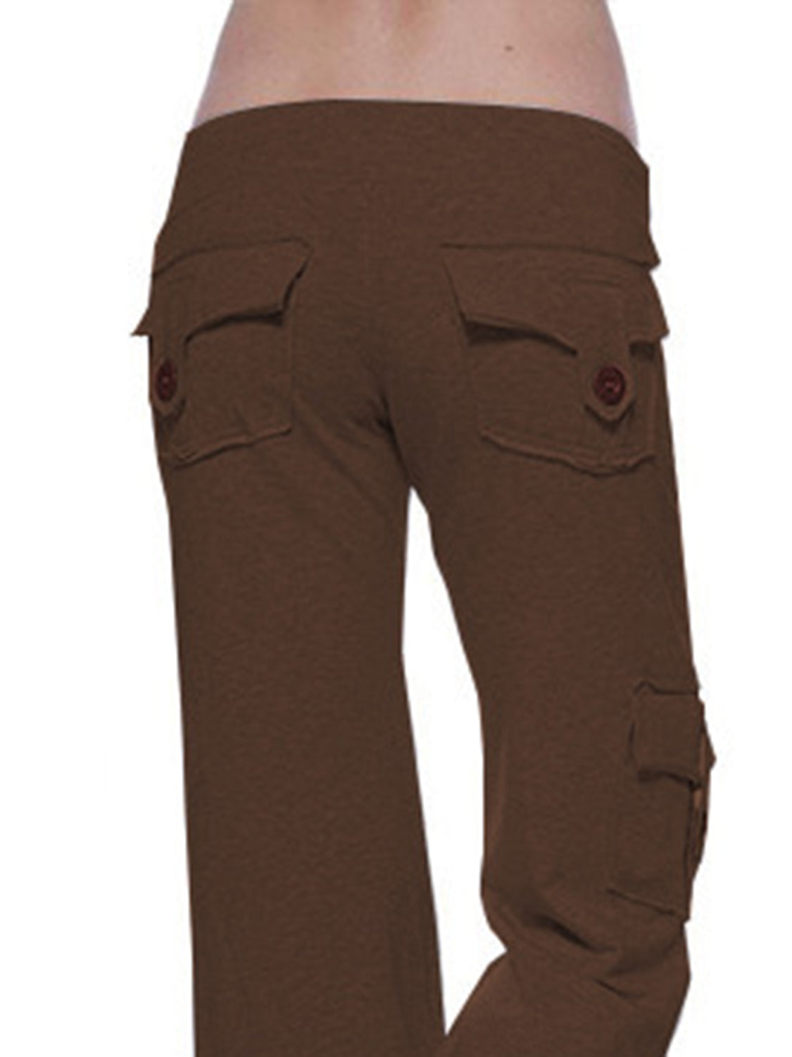 Mid Waist Pants with Pockets – Trendsi | ClozArt