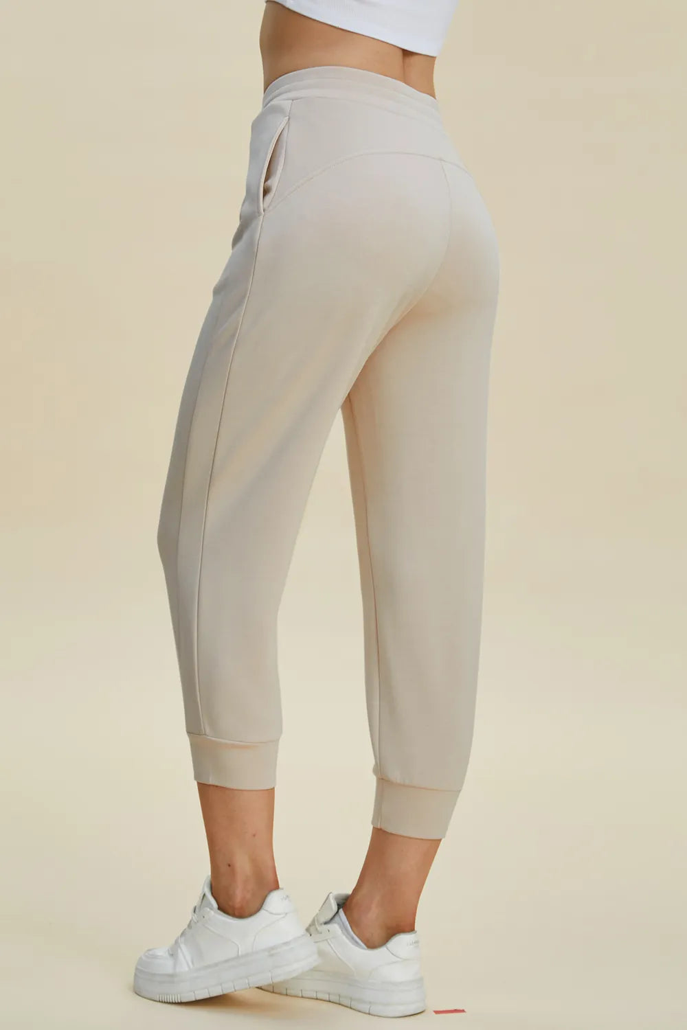 Basic Bae Full Size Air Scuba Drawstring High Waist Cropped Pants – Trendsi | ClozArt