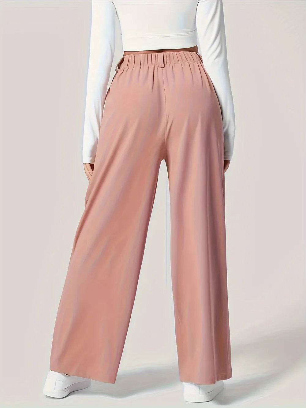 Wide Leg Pants with Pockets – Trendsi | ClozArt