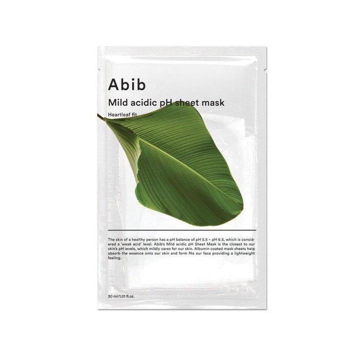 Abib Mild Acidic pH Sheet Mask Heartleaf Fit 30ml X 10pcs – Abib | ClozArt